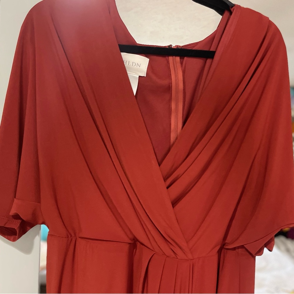BHLDN Thorton dress dark rust/cinnamon color size 16 NWT- SOLD OUT online